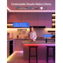 Lepro S2 IA Ruban LED Connecté RGB+CCT 5M, Bande LED Contrôle Segmenté | IA personnalisé, WiFi, contrôle vocal, App, sync musiqu
