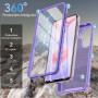 OWKEY Coque pour Samsung Galaxy A57 5G avec Protecteur d'écran, Violet | Etui Antichoc Anti-Rayure Housse 360° Integrale Silicon
