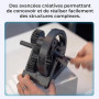 Creality Hyper PLA-CF Filament Carbone 1.75mm Marron, 1kg Filament Imprimante 3D Renforcé, Haute Vitesse 300mm/s, Finition Mate,