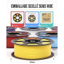 ELEGOO PLA Matte Filament 4 Couleurs 4KG 1,75 mm | Jaune Soleil Bleu Glace Rose Sakura Violet Lavande, Haute Précision, Bobine 1