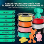 SUNLU PLA+ Filament 1.75mm, Durabilité et Résistance Accrues | Filament PLA Plus pour imprimantes 3D FDM, Bobine de 1 kg, pla+ R