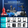 SUNLU 4KG Filament PLA Haute Vitesse 1.75 mm pour Imprimante 3D Rapide, Conçu pour l'Impression à Grande Vitesse, HS-PLA, Paquet