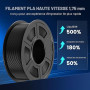 SUNLU Filament PLA Haute Vitesse 1.75 mm pour Imprimante 3D Rapide, HS-PLA, 4KG, Paquet de 4, Blanc
