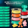 SUNLU PLA+ Filament 1.75mm, Durabilité et Résistance Accrues, Filament PLA Plus pour imprimantes 3D FDM, Bobine de 1 kg, pla+ Or