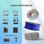 SUNLU Rapide Filament ABS Noir 1.75mm 1KG, ABS Filament Imprimante 3D | 350mm/s haute vitesse bobine ABS, haute résistance à la