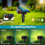 kolpop Lot de 4 Spot Solaire Exterieur, 77 LED Lampe Solaire Exterieur Jardin Puissante avec 3 Modes d'Éclairage, Lumiere Exteri