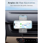 UGREEN MagFlow Qi2 25W Certifié Chargeur Induction MagSafe Voiture Support | Compatible avec iPhone 18 17 16 15 14 13 12 Pro Max