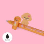 LEGAMI - Set de 3 Stylos Gel Effaçables - Fur-ever Friends | Stylos avec encre effaçable thermosensible, noir, bleu, rouge, effa