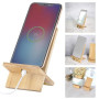 FadyDail Support Telephone Bureau en Bambou avec Trou de Charge, Portable Porte Telephone en Bois Phone Stand pour iPhone, iPad