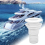 mizikuu Passe Coque Bateau, Raccord de Coque Traversante 1-1/2 Zoll 38mm Bouchon Vidange Bateau ABS Raccord de Tuyau en Plastiqu