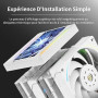Thermalright Peerless Assassin 120 Vision MAX ARGB White CPU Cooler, PC Heatsink, écran d'affichage magnétique de 5" avec résolu