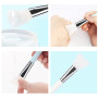 JeoPoom Visage Brosse Masque en Silicone, Pinceaux Masque Visage, pour d'Application Facial Boue ou DIY