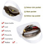 CYHTWSDJ Sac à bandoulière pour femme, joli sac à main fourre-tout avec fermeture éclair