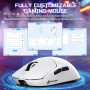 MAMBASNAKE X Attack Shark X8SE 55G Souris Gaming sans Fil-Blanc | Ultra-légère-25000DPI,Capteur PAW3311,Trimode BT/2,4G/USB-C,80