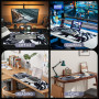 EFISH Tapis de Souris de Jeu Japonais XXL 800 x 300 mm Grand Tapis de Bureau Bords Cousus Imperméable Antidérapant pour PC, MacB