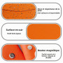 YSDINK Enveloppe Porte-documents A4 en cuir PU avec Fermeture Métallique, Étanche et Extensible, Grande Capacité pour Dossiers, 