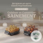 Ninja CRISPi DualZone Air fryer en verre 2 paniers, 8 modes de cuisson, cuisson simultanée de deux aliments, contenants en verre