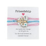 EQLEF Bracelet Meilleure Amie pour 3 Filles, Bracelets en Forme de Cœur Réglables Mignons et Colorés BFF Cadeaux avec Strass pou