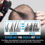 PoudreDensifianteCheveux, Poudre de Cheveux, Fibre Capillaire Avec Applicateur en Spray, Poudre de Spray épaississant, Naturelle