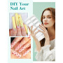 Adonafy Capsule Americaine Ongle Carré: 240 Pièces Longue Ongle Pose Americaine - 3XL Demi Couverture Capsules Ongles pour Femme