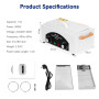 Xverycan 300W Stérilisateur à air chaud Désinfection, 220℃ de chaleur sèche haute température Stérilisateur, Petits stérilisateu