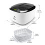 LifeBasis Nettoyeur Ultrasons 850 ml 42 kHz, Écran Tactile et Cuve Inox | Bac à Ultrasons 55W, 5 Minuteries et Panier Inclus pou