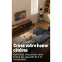 Amazon Echo Dot Max (nouvelle génération) : enceinte avec son qui emplit la pièce et hub connecté intégré, Blanc, avec accès ant