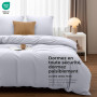 Utopia Bedding Housse de Couette 240x260 cm avec 2 Taies d'oreiller 65x65 cm (Blanc) - Parure de Lit 240 x 260 cm - Ensembles de