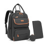 Kono Sac à Dos à Langer Bébé Grande Capacité Maman Papa avec Tapis à Langer | 18 Poches de Rangement, Tapis à Langer Portable, P