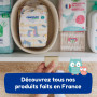 CARRYBOO - 1080 Coton Pads Bébé 100% Bio - Ultra Doux pour Peaux Sensibles | Coton Bio Hypoallergénique - Change & Toilette - Fo