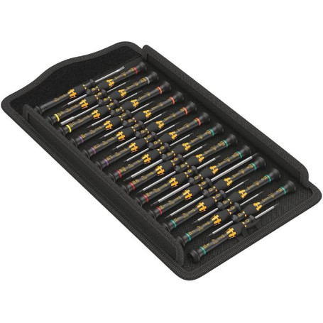 Wera Kraftform Micro ESD Big Pack 1 Jeu de tournevis pour l’électronique, 25 pièces