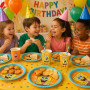 Bob l'Éponge Décoration Anniversaire, 8 Assiettes + 8 Gobelets | Bob l'Éponge Anniversaire Enfant, Vaisselle Anniversaire avec 8