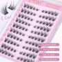 EMEDA Catye02 Lot de 120 extensions de cils auto-adhésifs sans colle pour cils à presser avec kit de pinces à épiler