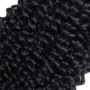 RICHAIR - Tissage Bresilien Boucle 8 Pouces(20.32cm),Tissages Cheveux Humain Lot 3 Pieces,Meches Bresiliennes Naturel Noir 50g/p