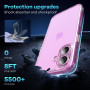 caslord Transparent Ultra Mince Coque pour iPhone 16 | Anti Jaune | TPU | Antichoc | Anti Rayures