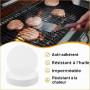 GWHOLE Lot de 500 Papiers Antiadhésifs pour Presse à Hamburger Burger Steak Haché - 11,5 cm de Diamètre
