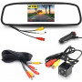 Kit Caméra de Recul Wired avec Moniteur Rétroviseur AHD LCD 4,3 Pouces | Caméra de recul étanche à 4 LED vision nocturne 12 V CC