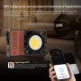 Lumiere Photo, COLBOR W100R LED Photo RGB,Photographie Light avec Batterie Charge Portable APP contrôle,RGB Full Color Mode, écl