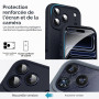 Supdeal Coque en Silicone Liquide pour iPhone 17 Pro Max, [Protection de la Caméra] [Coque en Microfibre] [Protection 4 Couches]