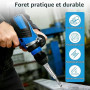 6 Pièces Forets Taraudeurs Combinés M3 M4 M5 M6 M8 M10 Kit | Foret Taraudeur avec Tige Hexagonale, Taraudage avec Revêtement Ant