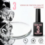 NOVO OVO Colle à ongles UV et gel de construction 2 en 1, kit sans essuyage, top coat pour pointes françaises prédécoupées, HEMA
