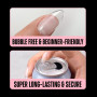 NOVO OVO Colle à ongles UV solide pour ongles à presser sur les ongles, 30 g, avec presse-tube, colle forte et durable non colla