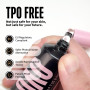 NOVO OVO Colle à ongles UV solide pour ongles à presser sur les ongles, 30 g, avec presse-tube, colle forte et durable non colla