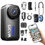 SJCAM C110 Plus Caméra Vlog Sport 4K(0Go),170° FOV Mini Magnétique Bodycam | 120 Min d'autonomie Caméra Corporelle,Stabilisation