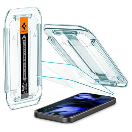 Spigen EZ Fit Verre Trempé [Lot de 2] pour Google Pixel 9a | Installation facile, Dureté 9H, Clarté cristalline, Anti-traces, Se