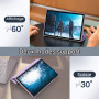 JETech Coque pour Samsung Galaxy Tab A9 Plus 11", Violet Clair | Étui Housse Dos Translucide Fin, Support 3 Volets, Veille/Révei