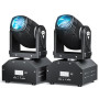 60W Mini Lyre LED Beam, RGBW Lumière de scène Têste Mobile, DMX512 Disco Lumière Effets Contrôlés par la Musique pour Club DJ Pa