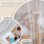 lilimaus Ciel de lit cabane étoiles phosphorescentes - Déco lit Enfant | Cadeau fille ou garçon, rideaux pour lits 90x200 et 120