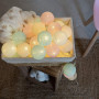 GuirLED - Guirlande lumineuse boules coton LED USB - Veilleuse bébé 2h - Adaptateur secteur double USB 2A inclus - 3 intensités 