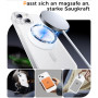Opkiegrn Coque pour iPhone 13/iPhone 14 avec 2 Verre Trempé - Blanc | Magnétique, Compatible avec MagSafe, Antichoc, Antirayures